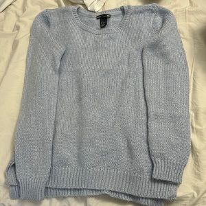 H&M light blue soft basic sweater